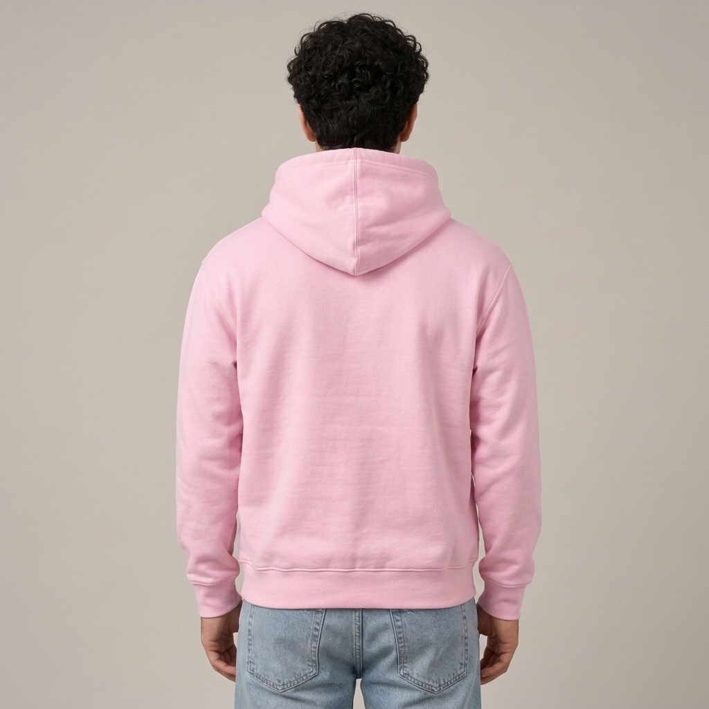 Men’s New York City Embroidered Cotton Fleece Hoodie - Pink