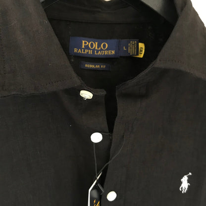 Men’s 100% French Linen Shirt - Classic Black