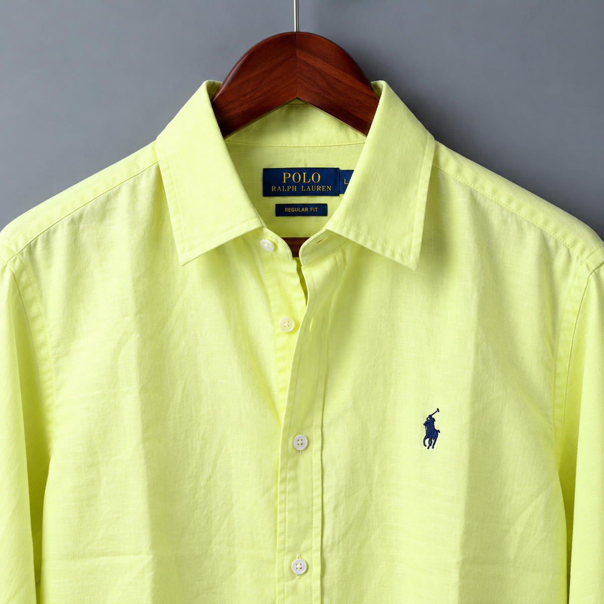 Men’s Remi/Linen Blended Cotton Shirt - Classic Yellow