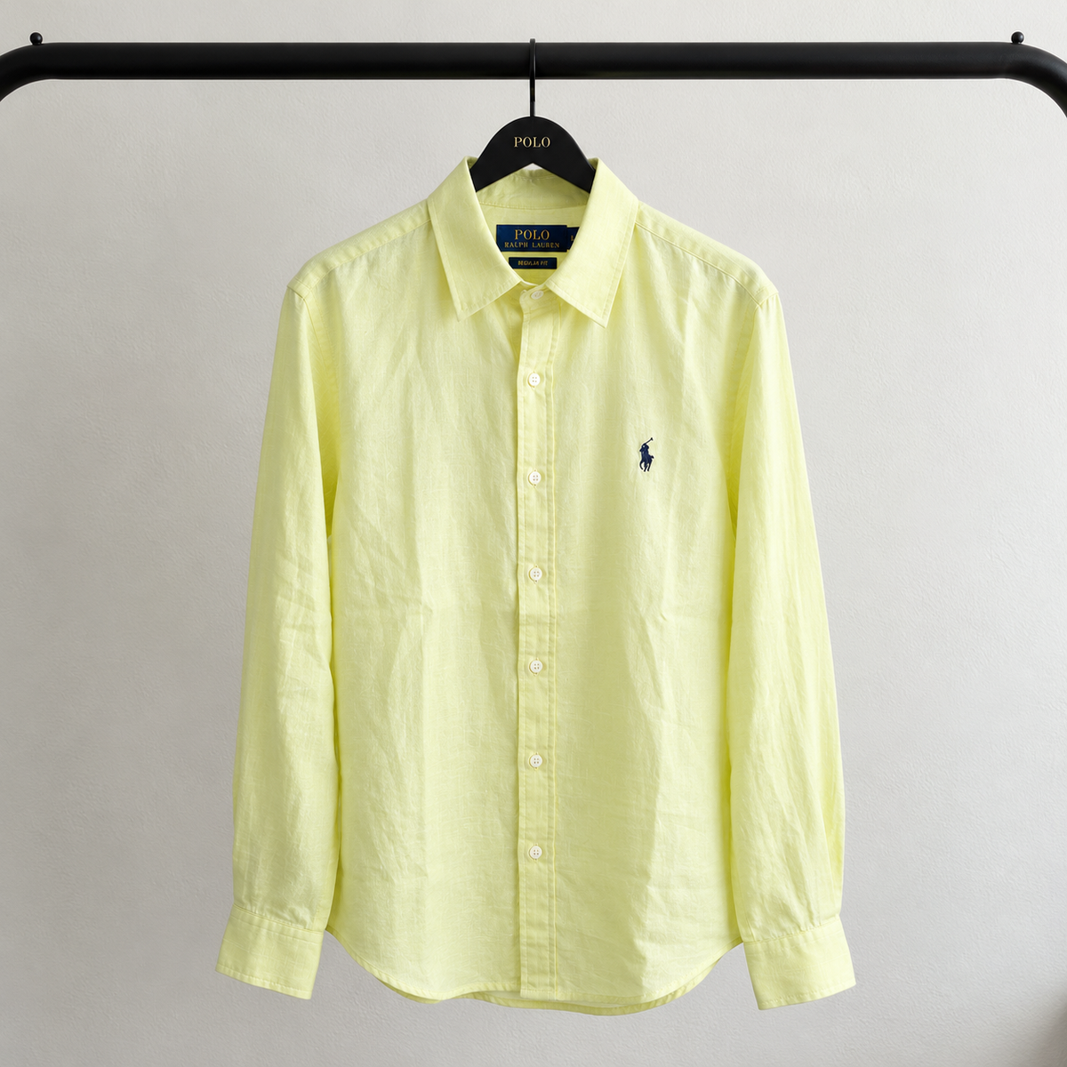 Men’s Remi/Linen Blended Cotton Shirt - Classic Yellow