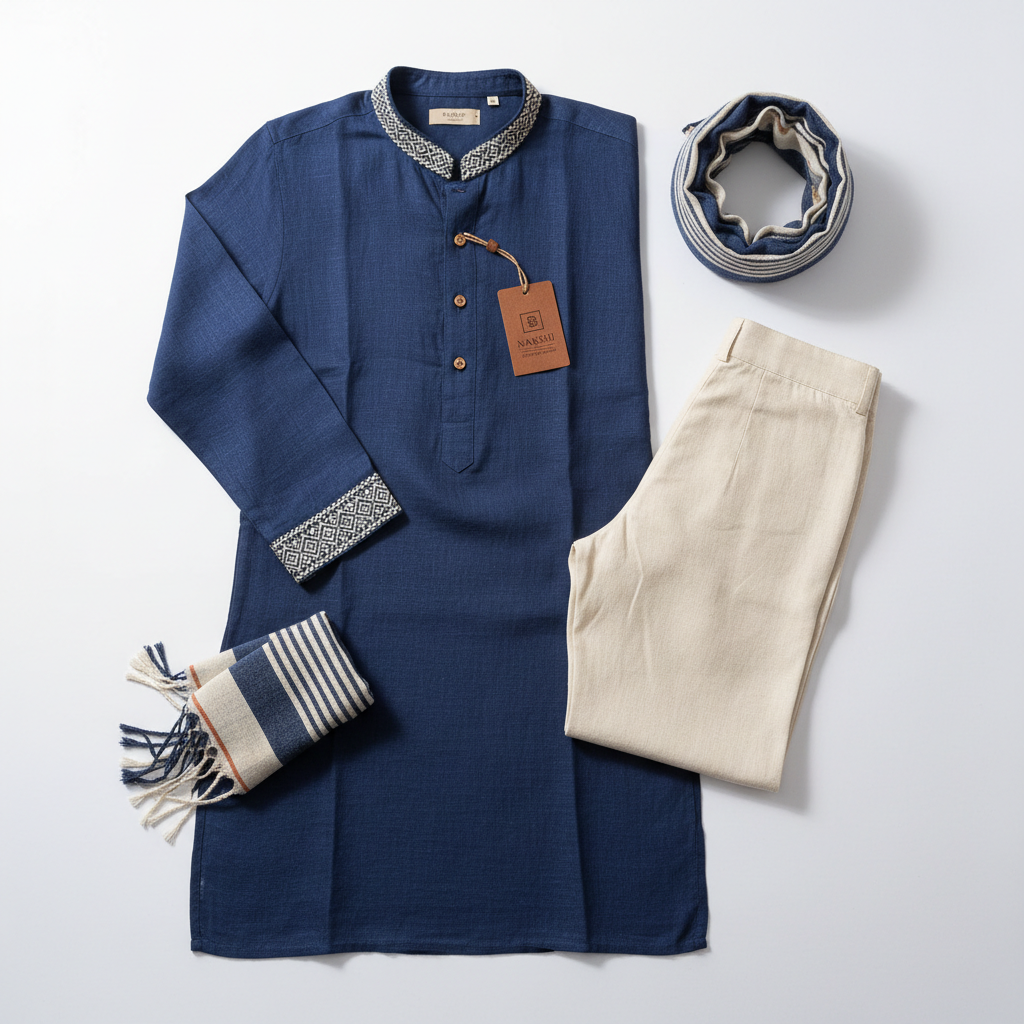 Men's Linen Kurta