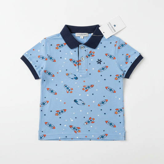 Kids' Printed Polo T-Shirt