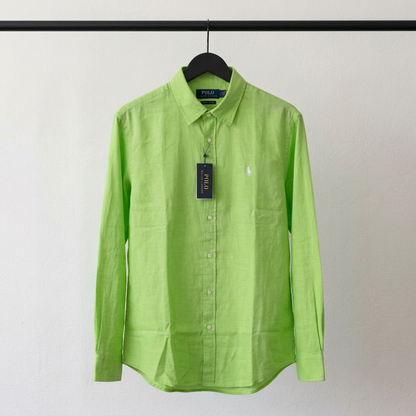 Men’s Remi/Linen Blended Cotton Shirt - Classic Lemon