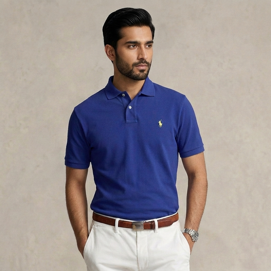 Fall Royal Ralph Lauren polo shirt flat lay