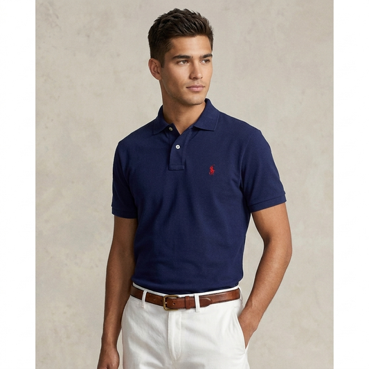 Front view of a Newport Navy Ralph Lauren polo shirt