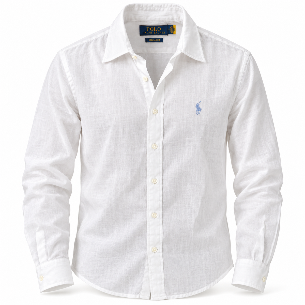 Men’s Remi/Linen Blended Cotton Shirt - Classic White